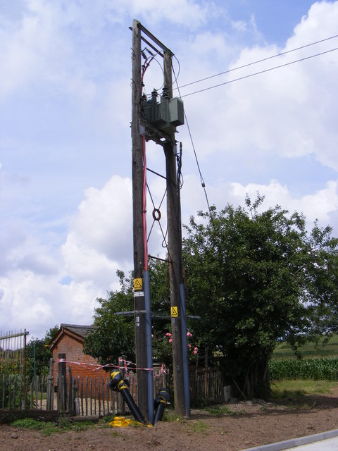 Electricity Pole at Wherstead Hall Farm