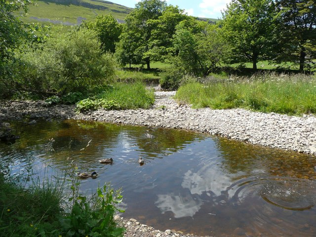 A channel of the River Wharfe, Kettlewell