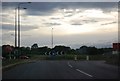 Roundabout at the end of the West Malling bypass