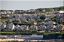 SW5140 : St Ives : Coastline & Houses by Lewis Clarke