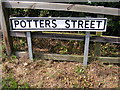TM4464 : Potter's Street sign by Geographer