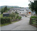 A40 entrance to Pyscodlyn Farm Caravan & Camping Site