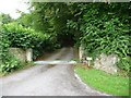 Entrance gate posts at The Valley near Narberth