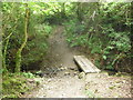 Small footbridge on the stream near Llawhaden