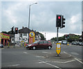 Road junction of A5120 and A5