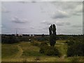 View of the Anerley and Crystal Palace TV transmission masts