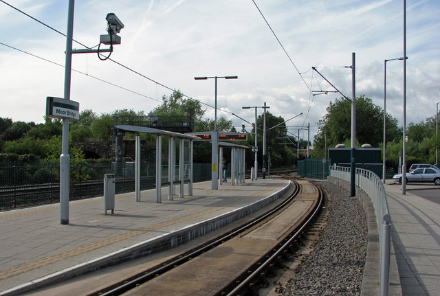 Moor Bridge tram stop © John Sutton :: Geograph Britain and Ireland