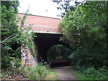 TQ2391 : Former railway bridge, Mill Hill by Malc McDonald