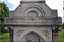 SO7847 : Inscription on stone drinking fountain, Worcester Road, Malvern Link by P L Chadwick