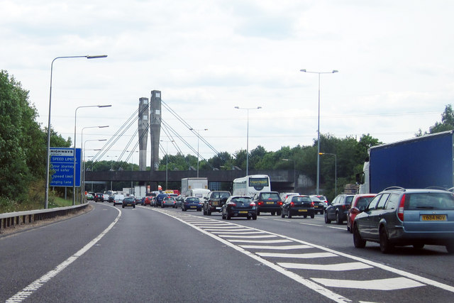 M25 Junction 12 Slip Road © Oast House Archive Geograph Britain And