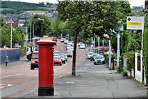J3673 : Pillar box, Belfast by Albert Bridge