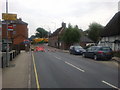 Road closed on George Lane, approaching the London and Salisbury roads