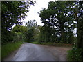 TM4463 : Abbey Lane, Leiston & footpaths to the B1122 Abbey Road by Geographer