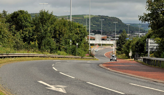Slip road, Fortwilliam roundabout, Belfast (1)