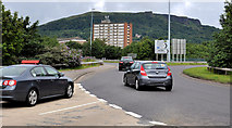 J3477 : Slip-road, Fortwilliam roundabout, Belfast (4) by Albert Bridge