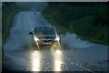 Floods on the A923 at Kinloch