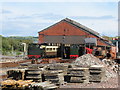 SN5881 : Vale of Rheidol Railway shed at Aberystwyth by Gareth James