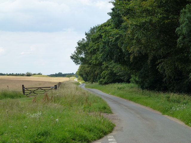 Country lane north of Harpley Common