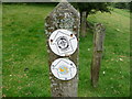 Waymarkers on the Sirhowy Valley Walk