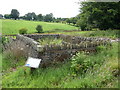 The restored village pound at Manmoel