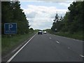 The A40 bridges a country lane