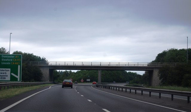 B6326 overbridge, A1 © N Chadwick cc-by-sa/2.0 :: Geograph Britain and ...