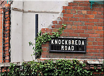 J3471 : Knockbreda Road sign, Belfast by Albert Bridge