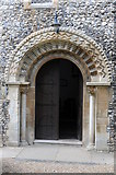 SU8284 : Norman arch, Hurley church by Philip Halling