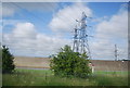 Pylons by the Channel Tunnel Rail Link