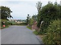 Approaching Raddon Down Cross from the south