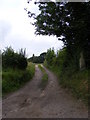 TM4266 : Footpath to Pretty Road & Entrance to Dovehouse Farm by Geographer