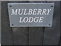 TM4160 : Mulberry Lodge sign by Geographer