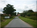 Entering East Cottingwith, East Yorkshire