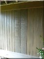 SU3927 : St John, Farley Chamberlayne: war memorial in the porch by Basher Eyre