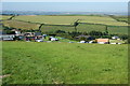 Footpath above Higher Rew Farm