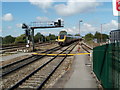 Signal bracket at the edge of Bristol Parkway railway station