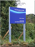 TM4457 : The River Golf Course sign by Geographer