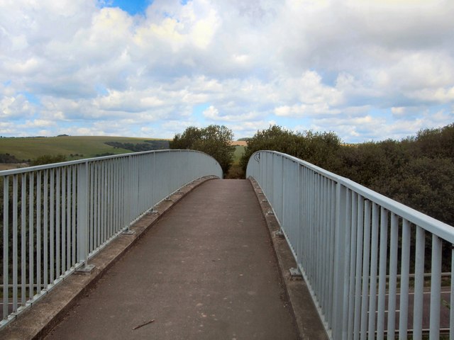 Footbridge over A27 at Patcham