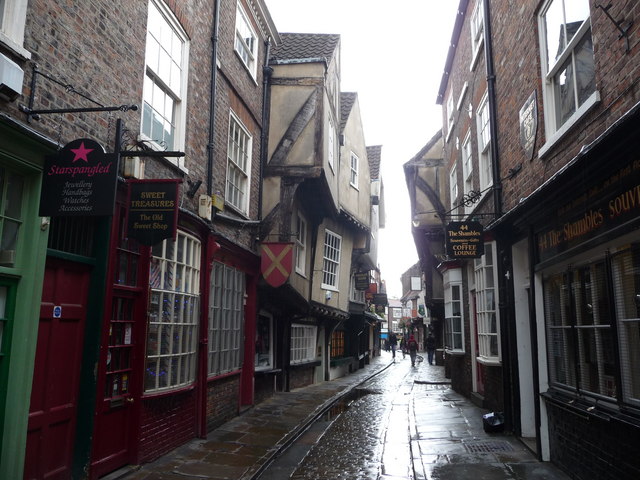 Part of The Shambles, York © Jeremy Bolwell :: Geograph Britain and Ireland