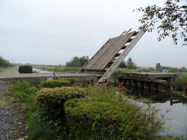 Bord na Mona Lifting Bridge on the Grand Canal, Coole, Co. Offaly