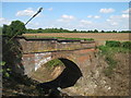 Farm bridge over railway near Chelsfield