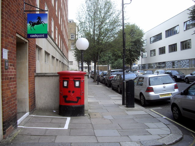 A happy Postbox in Chichester Street, Pimlico