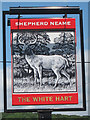 TQ7166 : The White Hart sign by Oast House Archive