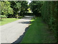 Footpath and driveway to Weald House