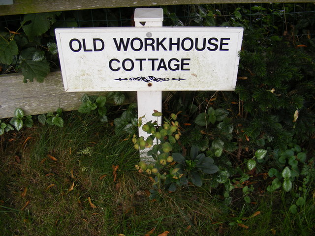 Old Workhouse Cottage sign