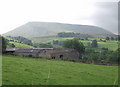 Farm buildings under Pendle