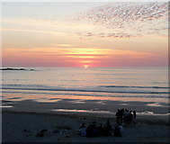 SW5140 : Sunset at Porthmeor beach (3) by Graham Horn