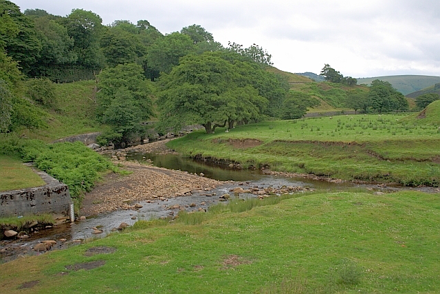 Confluence of the River Alport with the River Ashop