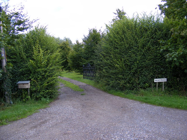 The entrance to Moat Farm