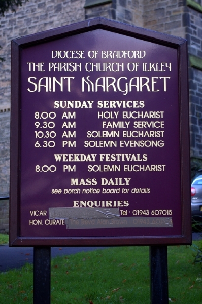 Notice Board for St Margaret's Church,... © Tiger cc-by-sa/2.0 ...